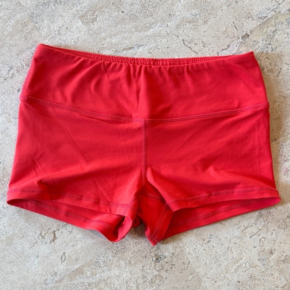 Rokfit size small Women's Red athletic Shorts with bold logo - Picture 3 of 4